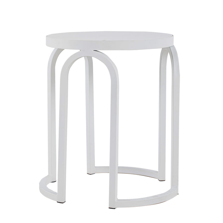 Oak Side Table - Full White