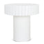 50cm Round Side Table - Full White