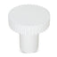 50cm Round Side Table - Full White