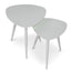 Set of 2 - Side Table - White