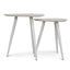 Set of 2 - Side Table - White