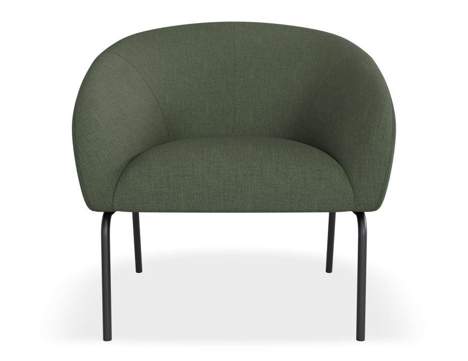 Solace Lounge Chair - Kelp Green - Matt Black Legs