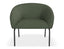 Solace Lounge Chair - Kelp Green - Brushed Matt Bronze Legs