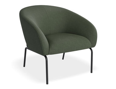 Solace Lounge Chair - Kelp Green - Matt Black Legs