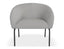 Solace Lounge Chair - Cloud Grey - Matt Black Legs