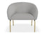 Solace Lounge Chair - Cloud Grey - Matt Black Legs