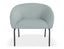 Solace Lounge Chair - Sky Blue - Matt Black Legs