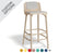 Split Stool Upholstered Seat and Back - by Ton