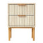 Indy Bedside Table Natural (Set of 2)