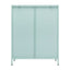 Ella 2 Door Modern Metal Cabinet Sage
