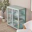 Ella 2 Door Modern Metal Cabinet Sage