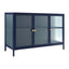 Ella 3 Door Modern Metal Buffet Navy
