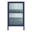 Ella 3 Door Modern Metal Buffet Navy
