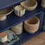 Ella 3 Door Modern Metal Buffet Navy