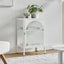 Eve Modern Metal Side Table White