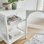 Eve Modern Metal Side Table White