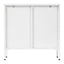 Eve Modern Metal Cabinet White