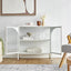 Eve Modern Metal Cabinet White