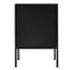 Eve Metal Open Front Side Table Black
