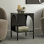 Eve Metal Open Front Side Table Black