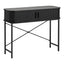 Haven Sliding Door Console Table Black (100cm)