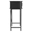 Haven Sliding Door Console Table Black (100cm)