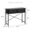 Haven Sliding Door Console Table Black (100cm)