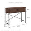 Haven Sliding Door Console Table Walnut (100cm)