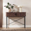 Haven Sliding Door Console Table Walnut (100cm)