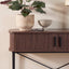 Haven Sliding Door Console Table Walnut (100cm)