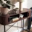Haven Sliding Door Console Table Walnut (100cm)