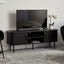 Haven Sliding Door Entertainment Unit Black (140cm)