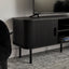 Haven Sliding Door Entertainment Unit Black (140cm)