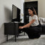 Haven Sliding Door Entertainment Unit Black (140cm)