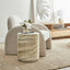 Astrid Green Marble Look Side Table