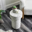 Leon Terrazzo Side Table Stool Speckle White