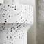 Leon Terrazzo Side Table Stool Speckle White