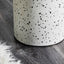 Leon Terrazzo Side Table Stool Speckle White