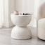Lisbon Terrazzo Side Table Stool Speckle White