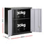 Giantz Steel Tool Cabinet Wall Mount Adjustable Shelf Garage Storage Lockable Black Grey