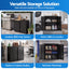 Giantz Steel Tool Cabinet Wall Mount Adjustable Shelf Garage Storage Lockable Black