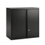 Giantz Steel Tool Cabinet Wall Mount Adjustable Shelf Garage Storage Lockable Black