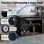 Giantz Wall Mount Steel Tool Cabinet Garage Storage Box Lockable Overhead Shelf Black