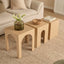 Belle Set of 3 Nested Side Tables Oak
