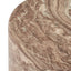 Forster Marble Look Side Table Brown