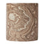 Forster Marble Look Side Table Brown