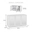 Neive Buffet White (140cm)