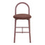 Newport Set of 2 Barstools Claret