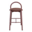 Newport Set of 2 Barstools Claret