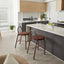 Newport Set of 2 Barstools Claret
